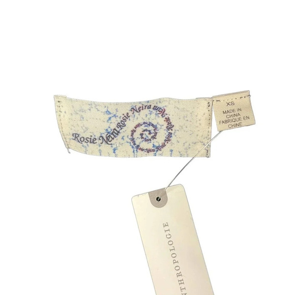 Anthropologie Rosie Neira Military Sweater Blazer Jacket Wool‎ Navy Blue Size XS - Picture 7 of 10